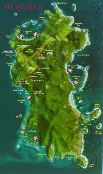 Mustique Island Map - Mustique • mappery