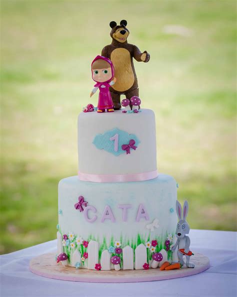 Masha and the Bear. A cute cake for a little cutie #mashaandthebearcake ...