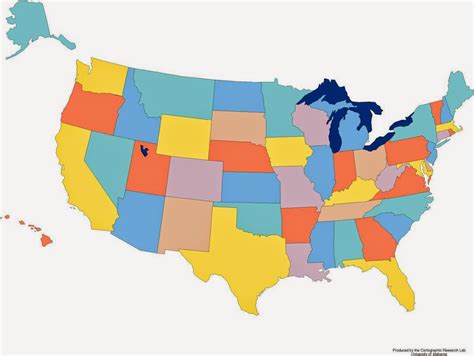 Map Usa States Blank