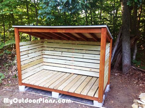 1 Cord Firewood Shed | MyOutdoorPlans | Free Woodworking Plans and ...