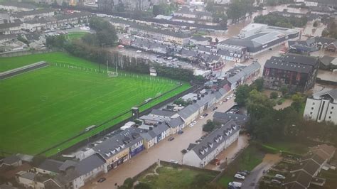 Aerial shots of Midleton during flooding : r/cork