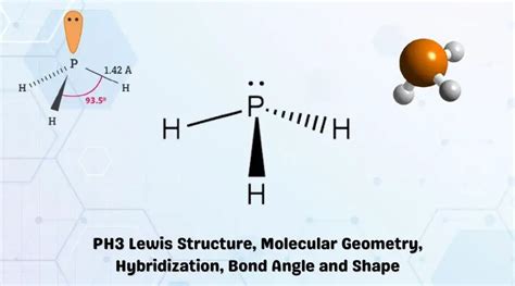 PH3 Lewis Structure, Molecular Geometry, Hybridization, Bond Angle and ...