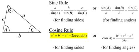 Section 4: Sine And Cosine Rule