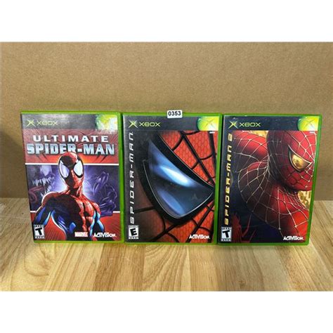 Lot of 3 Orignal Xbox Games In Box - Ultimate Spider-Man - Spider-Man ...