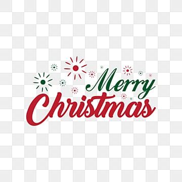 Merry Christmas Text PNG Transparent Images Free Download | Vector ...