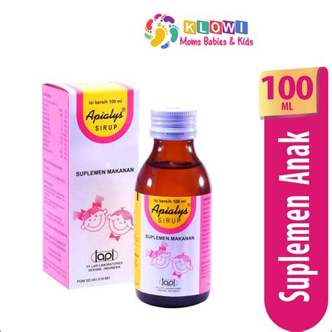 APIALYS SIRUP 100ML,SUPLEMEN ANAK,VITAMIN ANAK,MULTIVITAMIN | Shopee ...