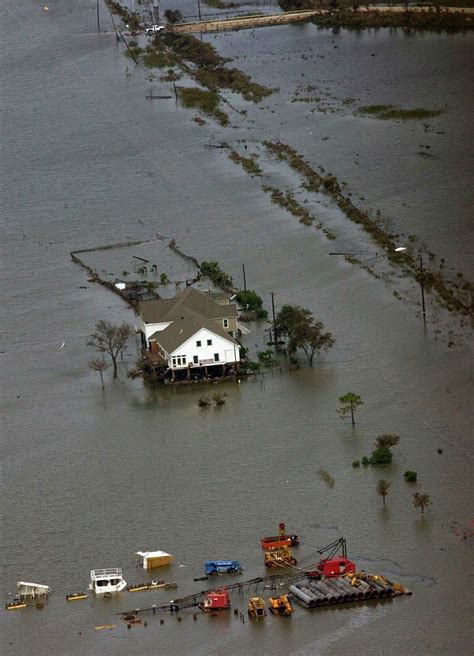 Aerial photos of Hurricane Ike damage