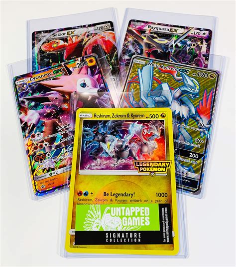 5 Oversized Jumbo Pokemon Cards in TOP LOADERS! EX GX Legendary Full ...