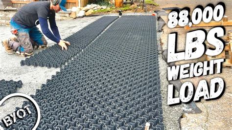 How To Install A Permeable Gravel Driveway Grid System - YouTube