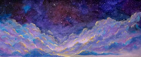 Night Sky Stars Painting