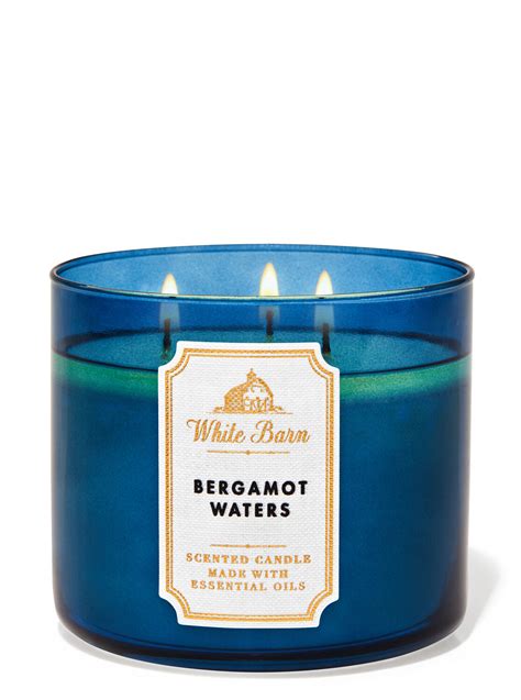 Candles Home & Garden Bath & Body Works White Barn Bergamot Waters ...