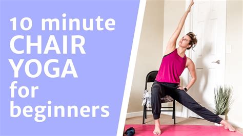 10 Minute Chair Yoga For Beginners | Gentle Chair Yoga Stretch ...