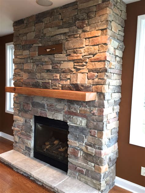 Chicago Stone Veneer & Manufactured Stone Siding | Diy stone fireplace ...