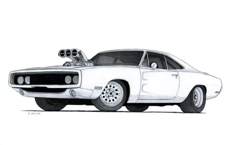 1970 Dodge Charger R/T Drawing by Vertualissimo on deviantART | Dodge ...