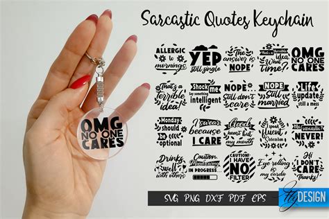 Sarcastic Keychain SVG Bundle. Funny Keychain Quotes SVG. By Fly Design ...