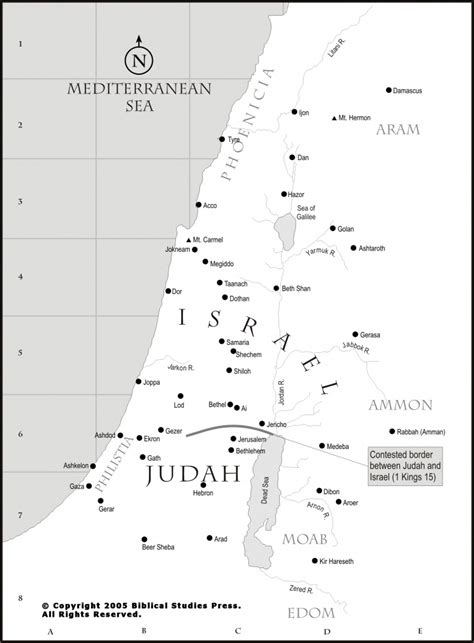 Books Of The Bible Maps- Geography And The Bible (Bible History Online ...