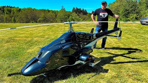 WORLD´S LARGEST RC AIRWOLF BLACK BELL-222 ELECTRIC SCALE 1:3.5 MODEL ...