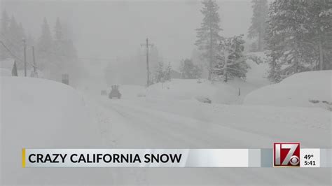 Several feet of snow piling up in Sierra Nevada mountains – CBS17.com