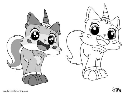 Unikitty Coloring Pages Line Art - Free Printable Coloring Pages