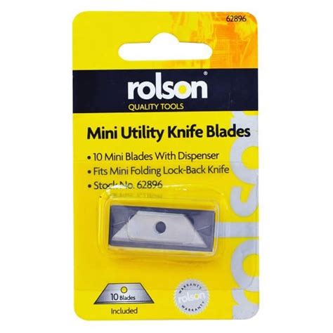 ROLSON 10pc Mini Utility Knife Blades - Fairway Electrical