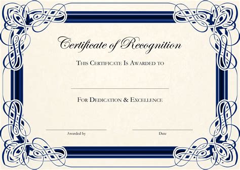 Certificate Template In Word – certificates templates free