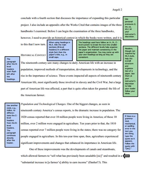 MLA Sample Paper from OWL Purdue - English Education & English Writing ...