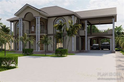 Modern Mansion House Plan | Afrohouseplans.com