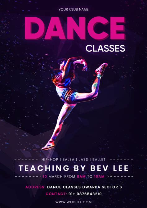 Dance Classes Flyer PSD Template | FreedownloadPSD.com