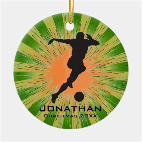 Personalized Soccer Ornament | Zazzle