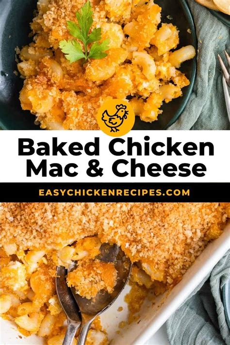 Baked Chicken Mac and Cheese - Easy Chicken Recipes