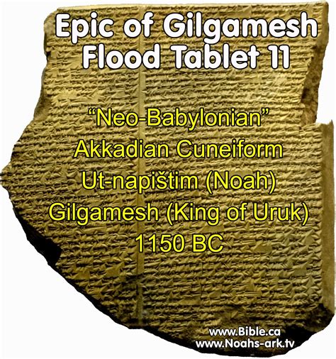 Epic Of Gilgamesh Flood Summary - The Babylonian Story Of The Deluge ...