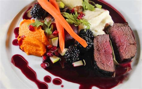 Venison with Roasted Root Vegetables and Red Wine Sauce - Inspired Cuisine