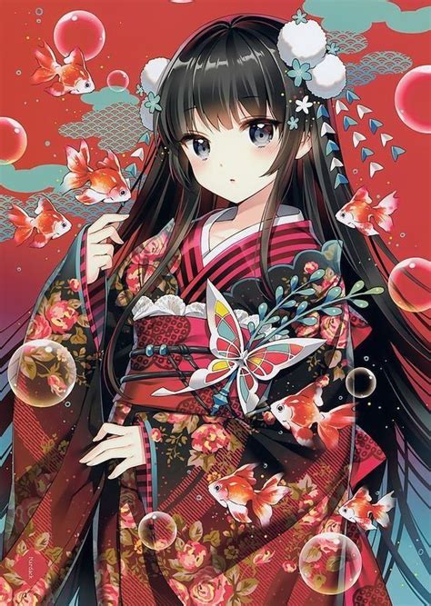 Pin on The girls wear Kimono in Anime