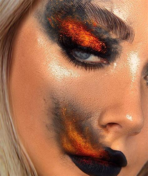 Pin by Sonya Sunflower on makeup | Fire makeup, Character makeup, Crazy ...