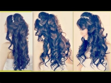 ★LUSH, CURLY PRINCESS HAIRSTYLE | EASY FORMAL HALF-UP UPDO FOR PROM ...