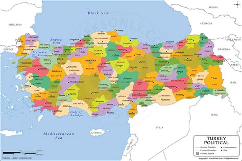 Political Map Of Turkey