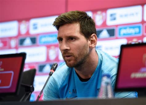 Lionel Messi announces a press conference following his departure from ...