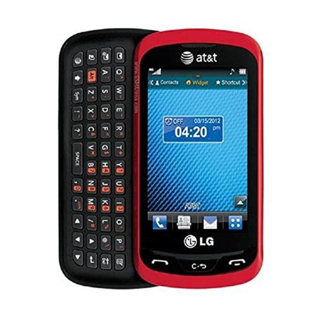 LG Xpression C395 Qwerty Keyboard Slider Cellphone GSM Unlocked - Red ...