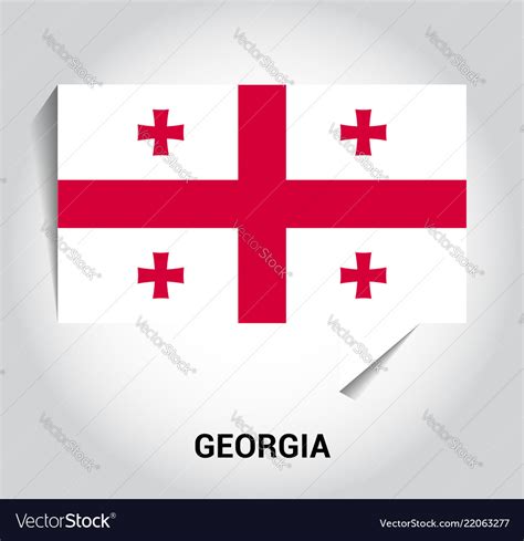 Georgia flag design Royalty Free Vector Image - VectorStock