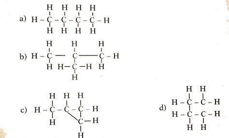 Which of the following are correct structural isomers of butane