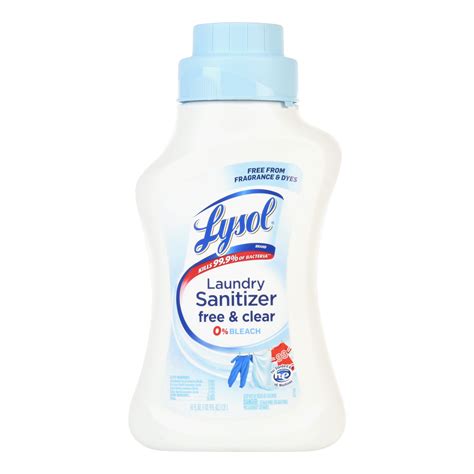 Lysol Laundry Sanitizer, Free & Clear, 41 Oz, Eliminates Odors and ...