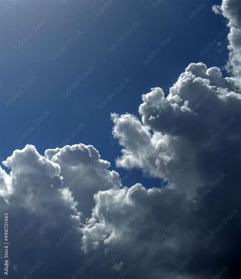 interesting cloud clusters in the sky, heavy rain clouds, interesting ...