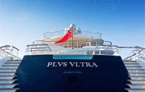 LED Yacht Name | M/Y Plvs Vltra | 74m Amels - Lumenautica Yacht Signs