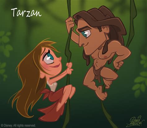 Tarzan and Jane CHIBI - Walt Disney Characters Fan Art (26317632) - Fanpop