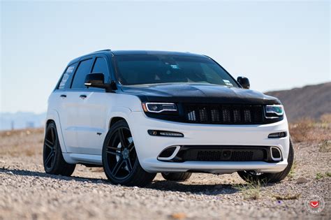 Black Top Jeep Grand Cherokee SRT on VFS5 Wheels by Vossen | Jeep grand ...