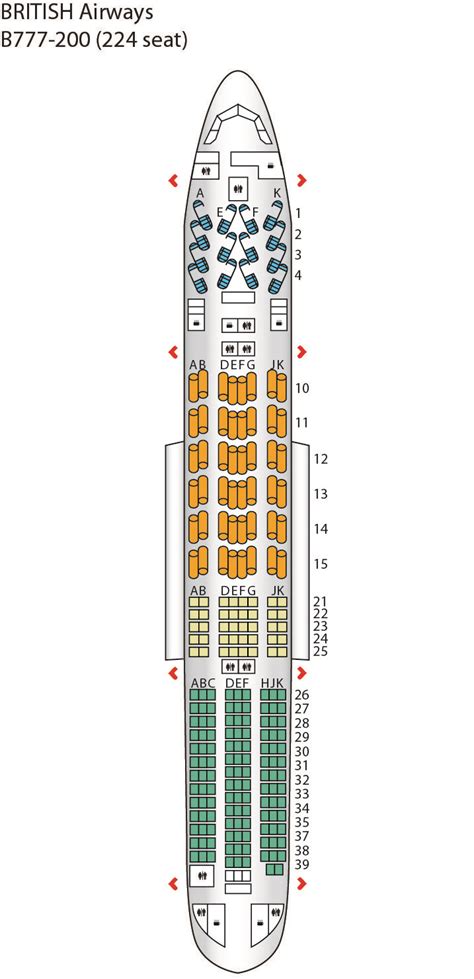 Boeing 777 200 Seat Map British Airways | Bruin Blog