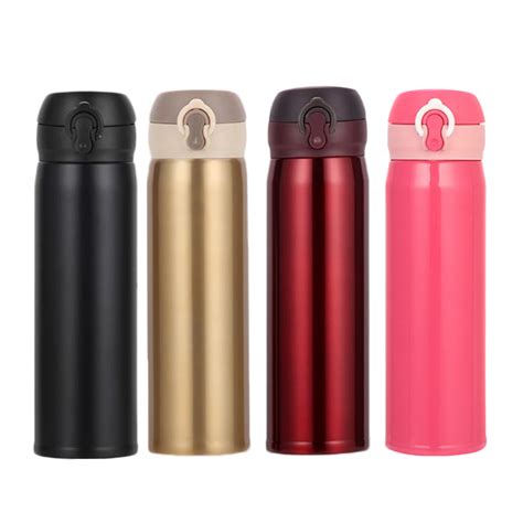 500ml 304 Stainless Steel Insulated Water Bottle Vacuum Thermos Travel ...