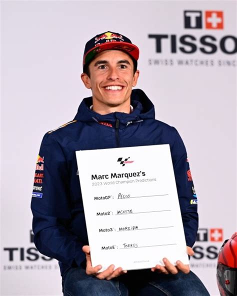 Marc Márquez's Signed 2023 World Champion Predictions Board from the ...