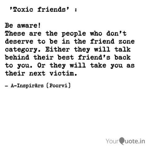 'Toxic friends' : Be aw... | Quotes & Writings by AInspiraars ...