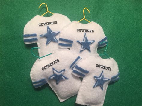 Felt Cowboy Jersey ornaments | Felt ornaments patterns, Felt ornaments ...